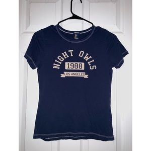 Navy blue short sleeve shirt S Forever 21